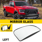 Tow Mirror Spotter Glass Left Side for Dodge Ram 1500 2500 3500 (2010–2018) 68067731AA