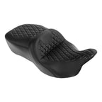 Black Gel Driver Passenger Seat for Harley Touring Tri Street Glide (2009-2023)
