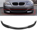 Front Bumper Lip Spoiler for BMW E60 M5 (2006–2010) - Glossy Black, 3 Pieces