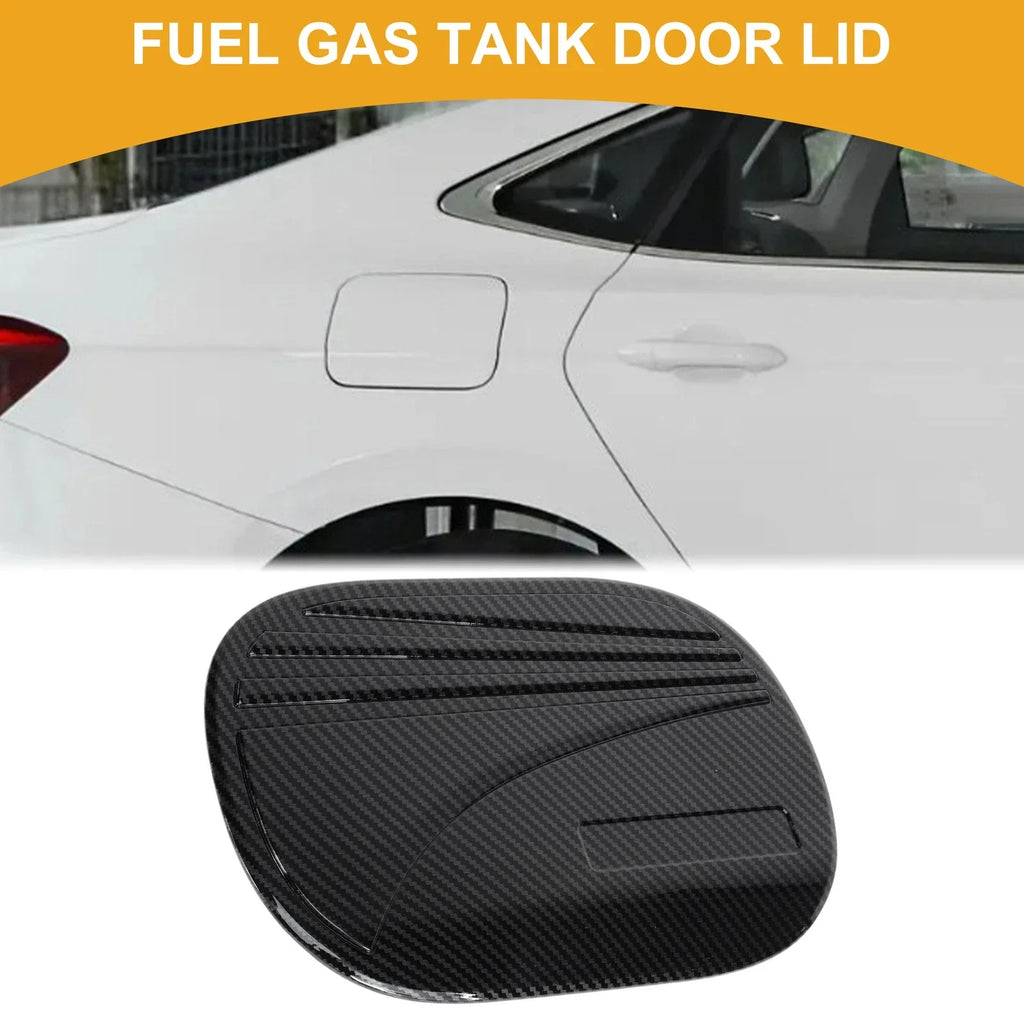 Fuel Tank Door Cap for Hyundai Tucson 2019-2020 Carbon Fiber Black