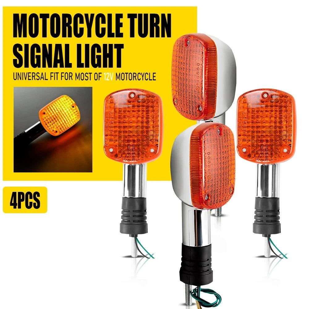 4X Turn Signal Blinker Light for Honda Rebel CMX250 CA250 X400 VTX1300 VTX1800