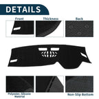 Dashboard Cover Mat for Volkswagen Golf 8 (2021–2024) Sun Protector Black