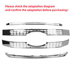 Chrome Grille Overlay Trim for Ford F250 F350 F450 Super Duty (2017–2019)