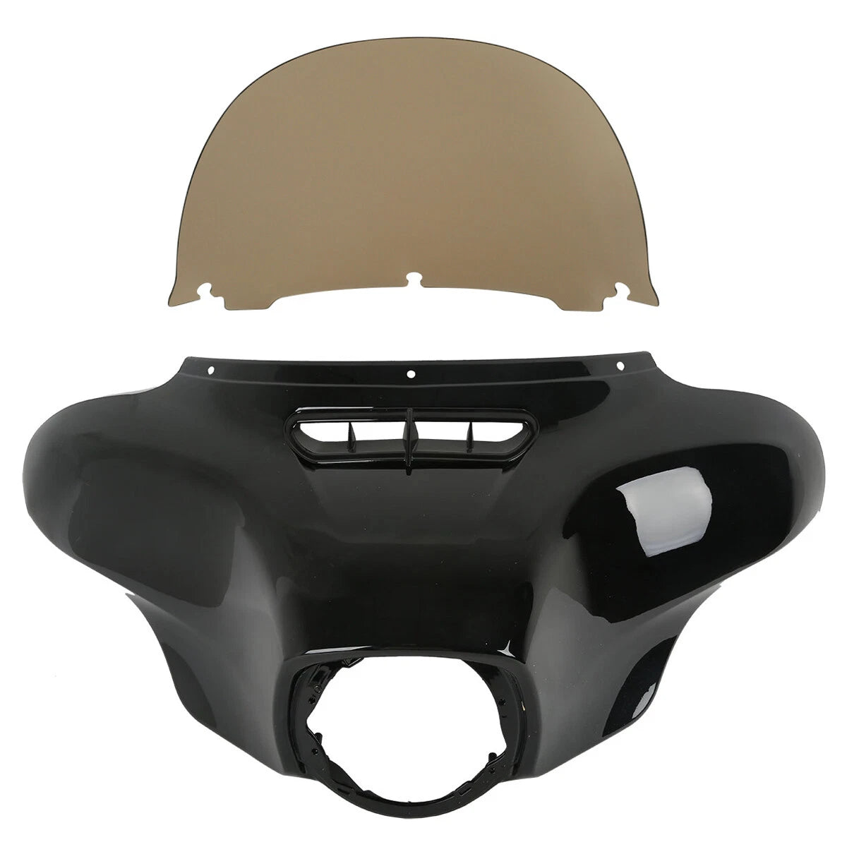 Black Batwing Outer Fairing Windshield for Harley Electra Glide (2014–2024)