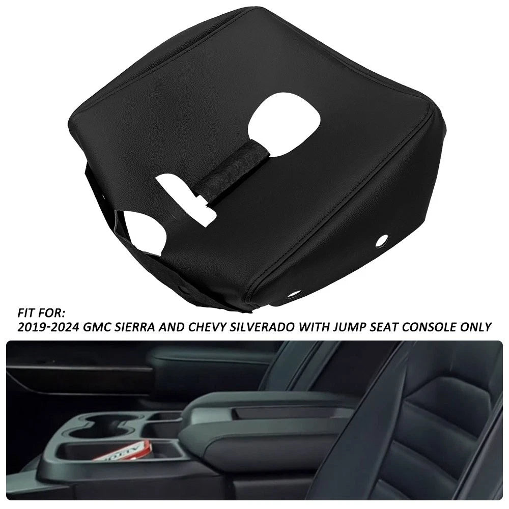 Center Console Armrest Replacement Leather Cover for Chevy Silverado (2019–2024)