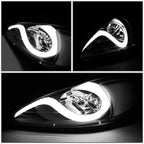 LED Black Clear Signal Headlight Lamps for Pontiac Grand AM (1999–2005)