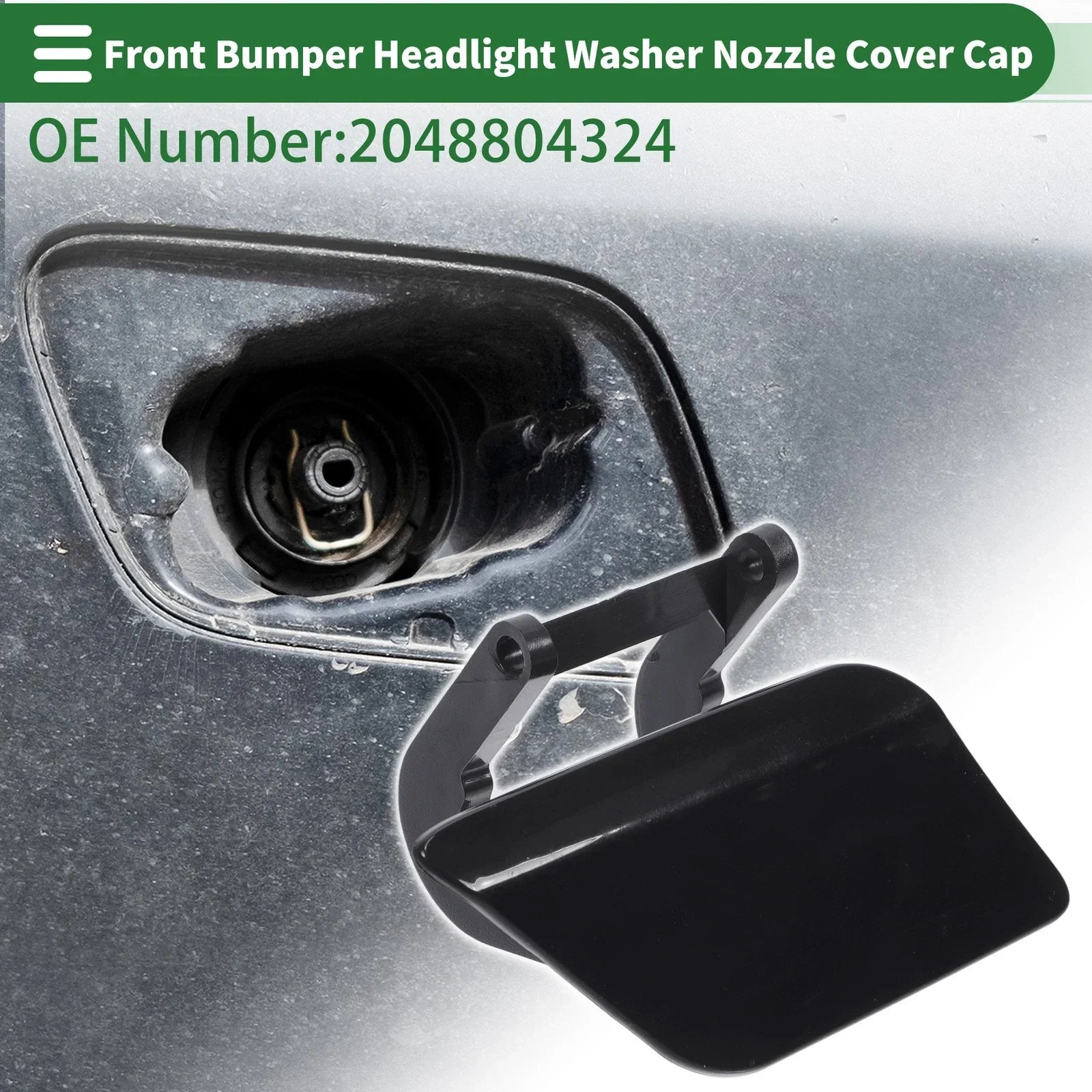 Bumper Headlight Washer Nozzle Cover for Mercedes-Benz (2010-2015)