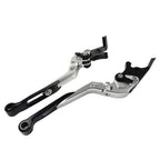 Silver CNC Extendable Brake Clutch Levers for BMW S1000XR (2015-2021)