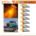 Set of 7 Amber 10.25" LED Roof Cab Marker Lights for Super Duty