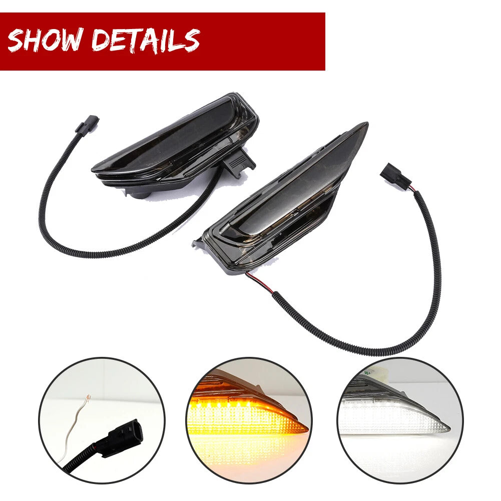Front Sequential LED Turn Signal Fog Light for Infiniti Q50 (2014–2020)