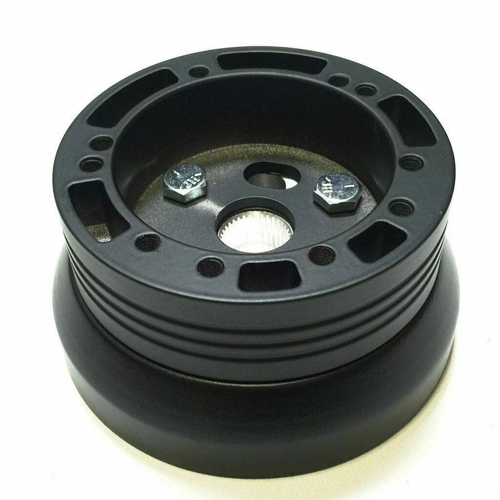 14 Inch Black Barrel Wood Steering Wheel with Bowtie Horn for 1974–1994 Chevy Pickup