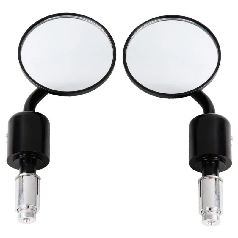 3" Round Bar End Rearview Side Mirrors for Suzuki Honda (Fitment Specific)