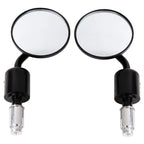 3" Round Bar End Rearview Side Mirrors for Suzuki Honda (Fitment Specific)
