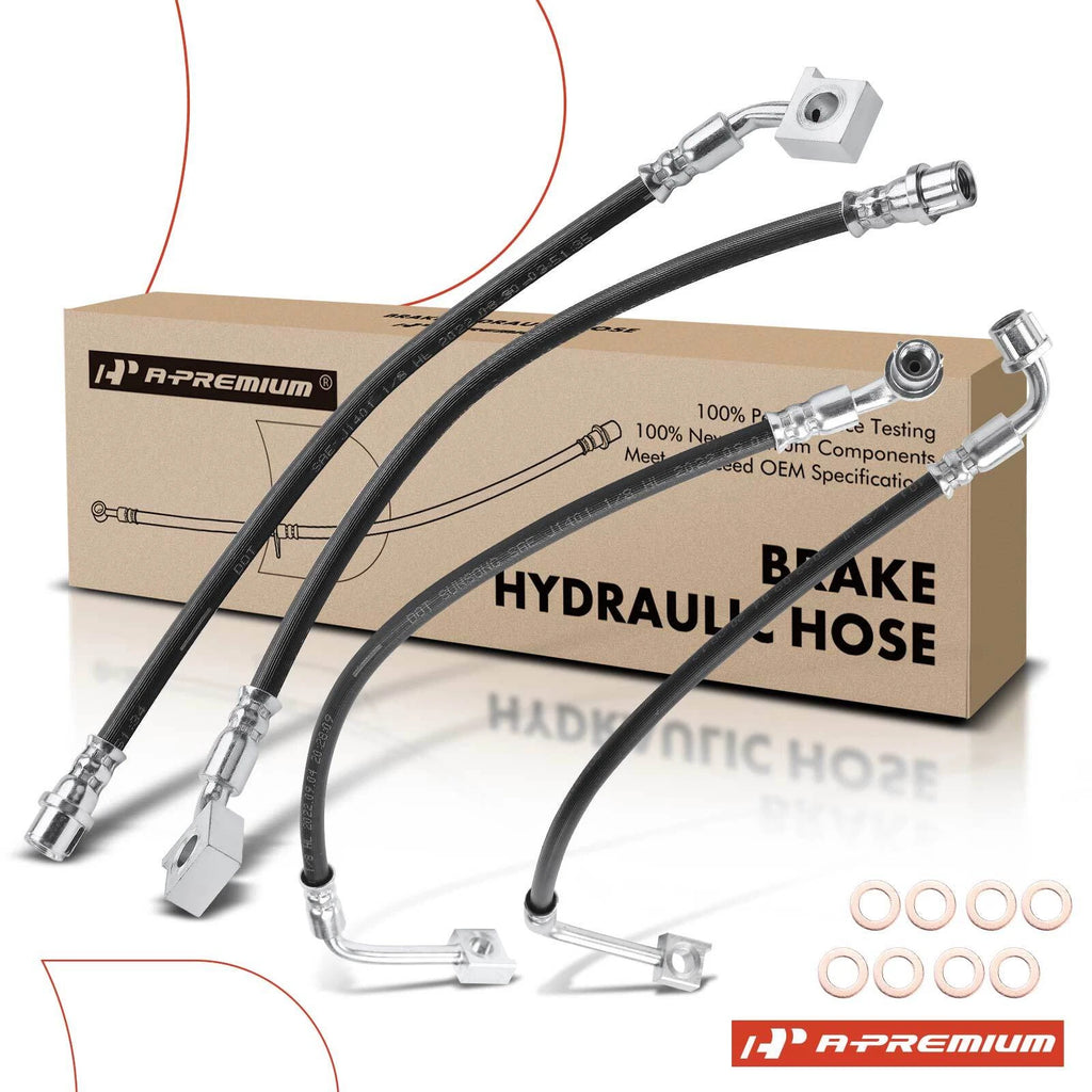 Set of 4 Brake Hydraulic Hoses for Chevy Cruze (2017â2018)