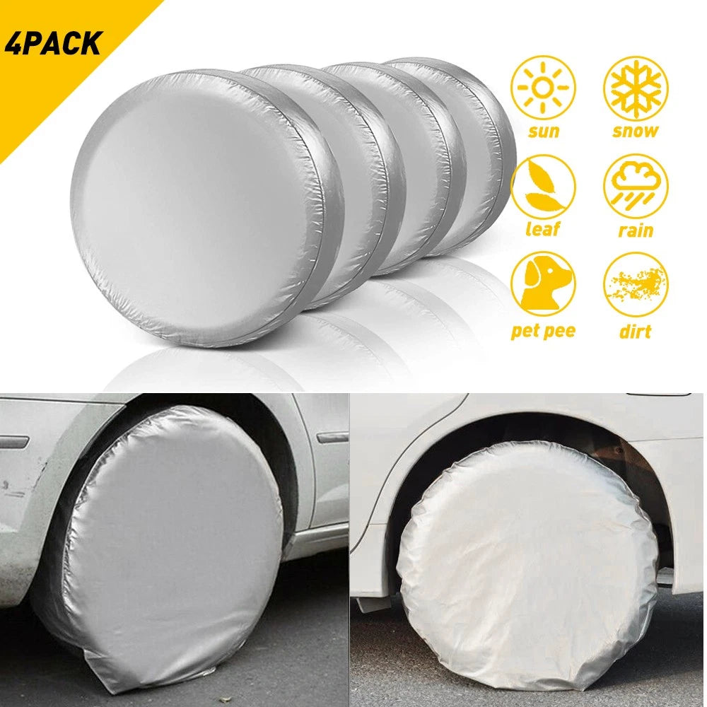 Waterproof Tire & Wheel Covers for RV Trailer Camper (30-32")