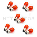 Set of 10 1157 Amber Tail Light Brake Stop Turn Signal Bulbs for
