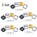 Set of 5 Carburetor Kits for Jonsered 2041 2045 2050 (Zama RB-45)