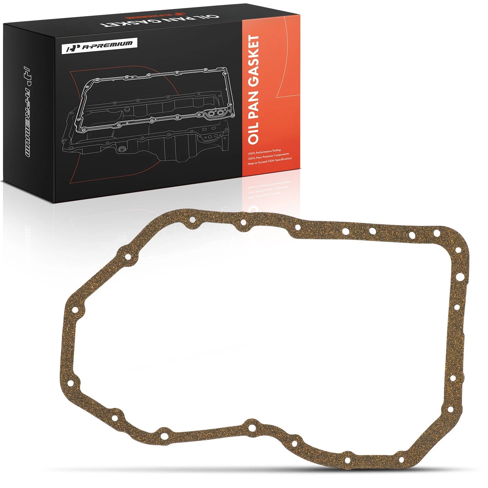 Cork Engine Oil Pan Gasket for Mitsubishi Lancer (2008–2015)