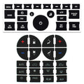 Radio and Climate Control Button Repair Decals for GM GMC Chevy