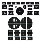 Radio and Climate Control Button Repair Decals for GM GMC Chevy