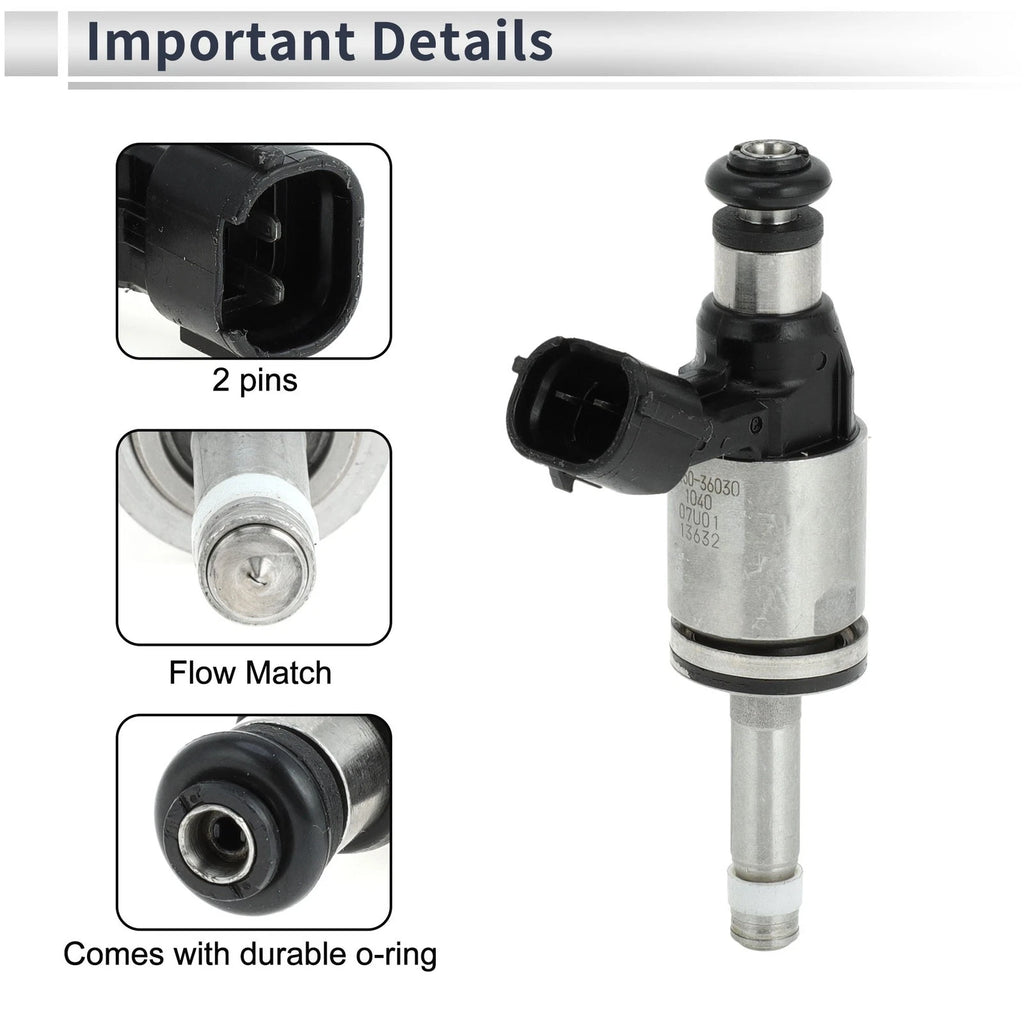 Fuel Injector for Lexus NX200t 2015–2017 (1 Pc, Black)