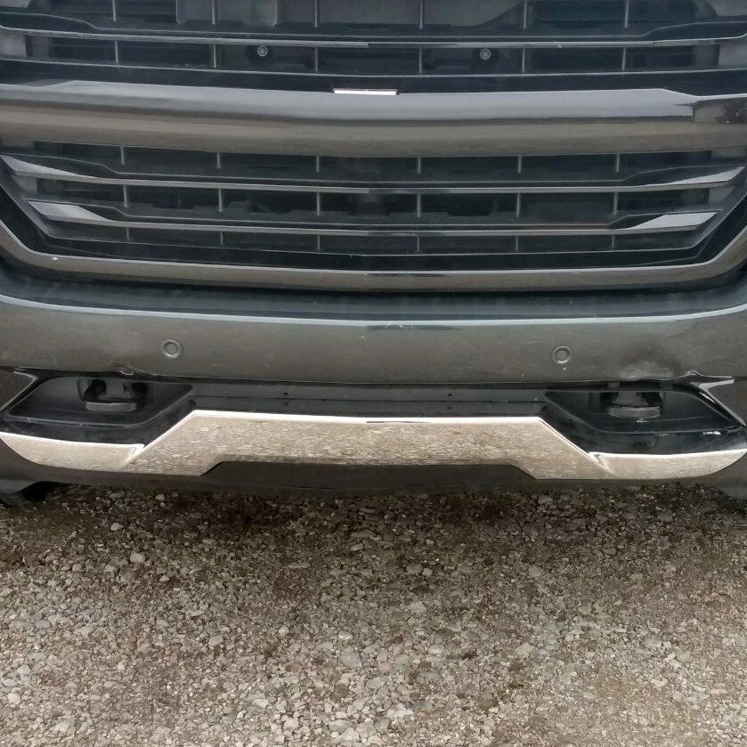 Front Bumper Valance & Chrome Skid Plate for Chevy Silverado 1500 (2016–2019)