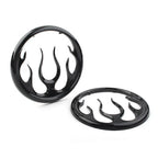 Black Flame Speaker Grill Accent Trim Cover for Harley Electra Glide (2009-2023)