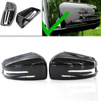 Gloss Black Rearview Mirror Covers for Mercedes Benz E/C/S W212 W204 W221 (N/A)