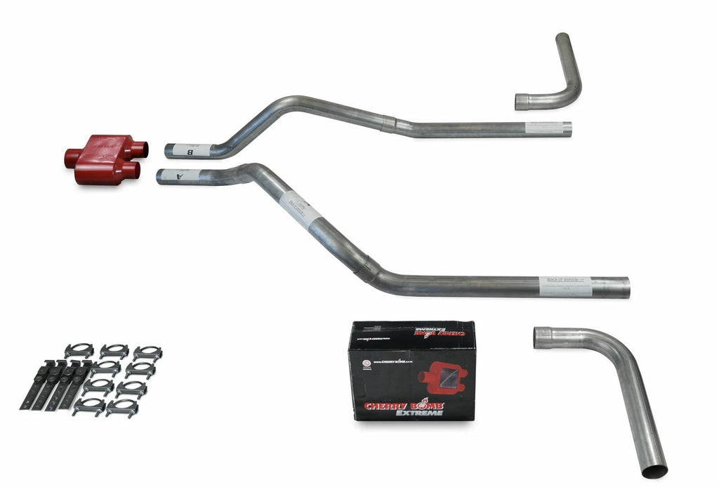 Dual Exhaust Kit for GMC Jimmy (1992–1994) - 2.5" Cherry Bomb Extreme Side Exit
