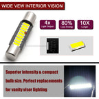Xenon White 30MM 9SMD LED Vanity Mirror Light for Car (6641 T6, 2010-2020)