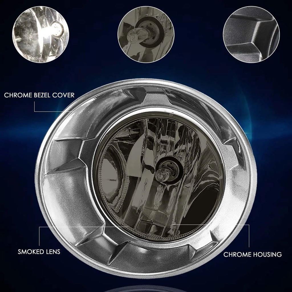 Smoked Lens Fog Lights for Chevy Camaro (2010–2013) W/Bulbs