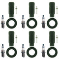 Set of 6 Denso Iridium Power Plugs & NGK Ignition Coil Boots for Lexus RX450h (2006–2022)