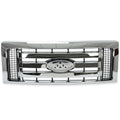 Front Upper Bumper Grille Grill Chrome for Ford F-150 XLT (2009–2014)