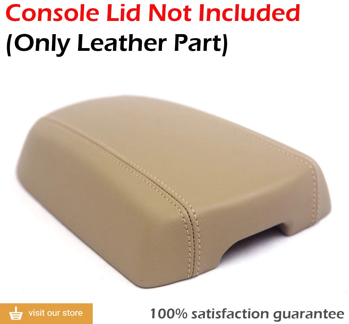 Leather Synthetic Center Console Armrest Cover for Kia Sportage (2011–2016)