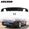 Black Dual Exhaust Rear Bumper Lip Diffuser for Chrysler 300 (2015–2023)
