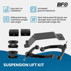 3.5" Lift Kit for Chevy Silverado 1500 4WD (2007–2016) w/ Blocks Shocks Control Arm