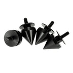 Black Spike Alloy Quick Release Bumper Fasteners Kit for Audi A4 A5 A6 TT (2009-2024)