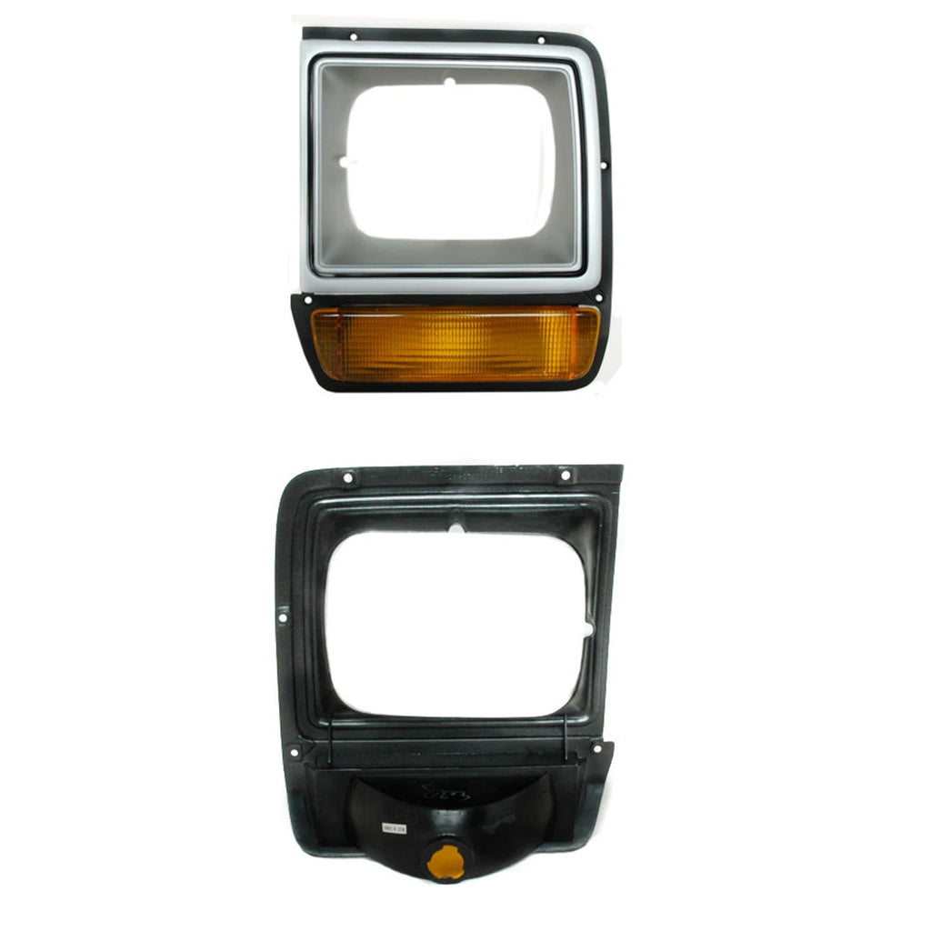 Replacement Amber/Black/Silver Painted Driver Side Head Light Door