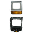 Replacement Amber/Black/Silver Painted Driver Side Head Light Door
