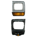 Replacement Amber/Black/Silver Painted Driver Side Head Light Door