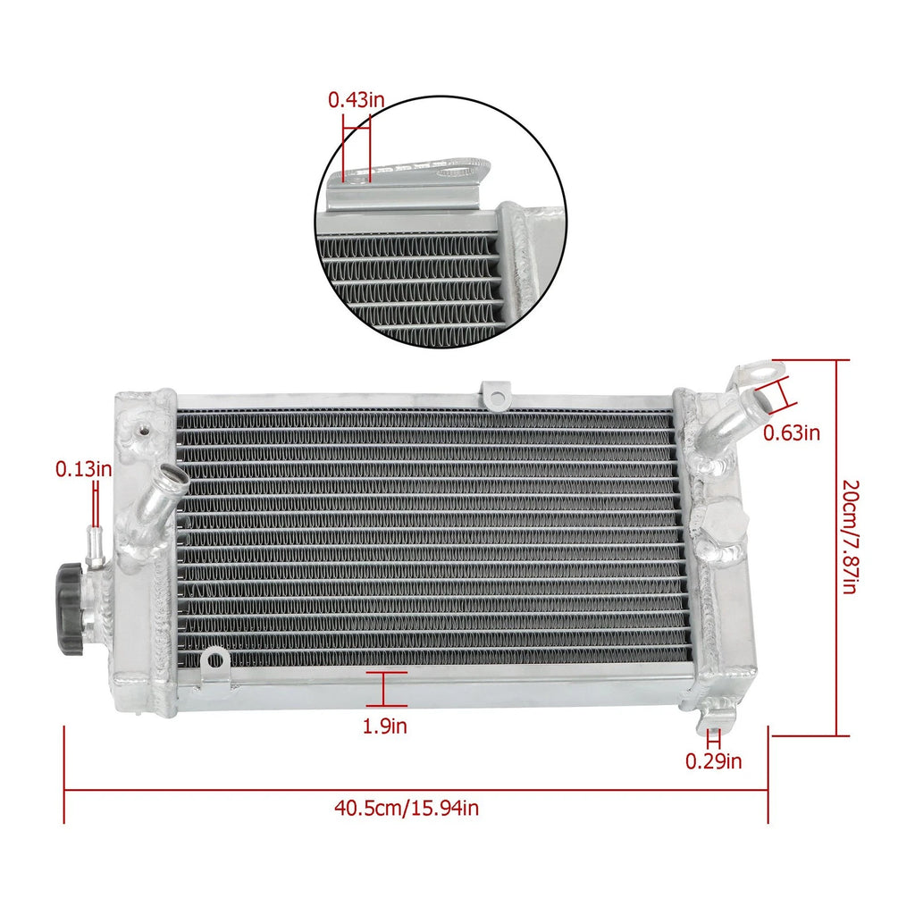 Aluminum Radiator for Kawasaki KLR650 (2015â2018)