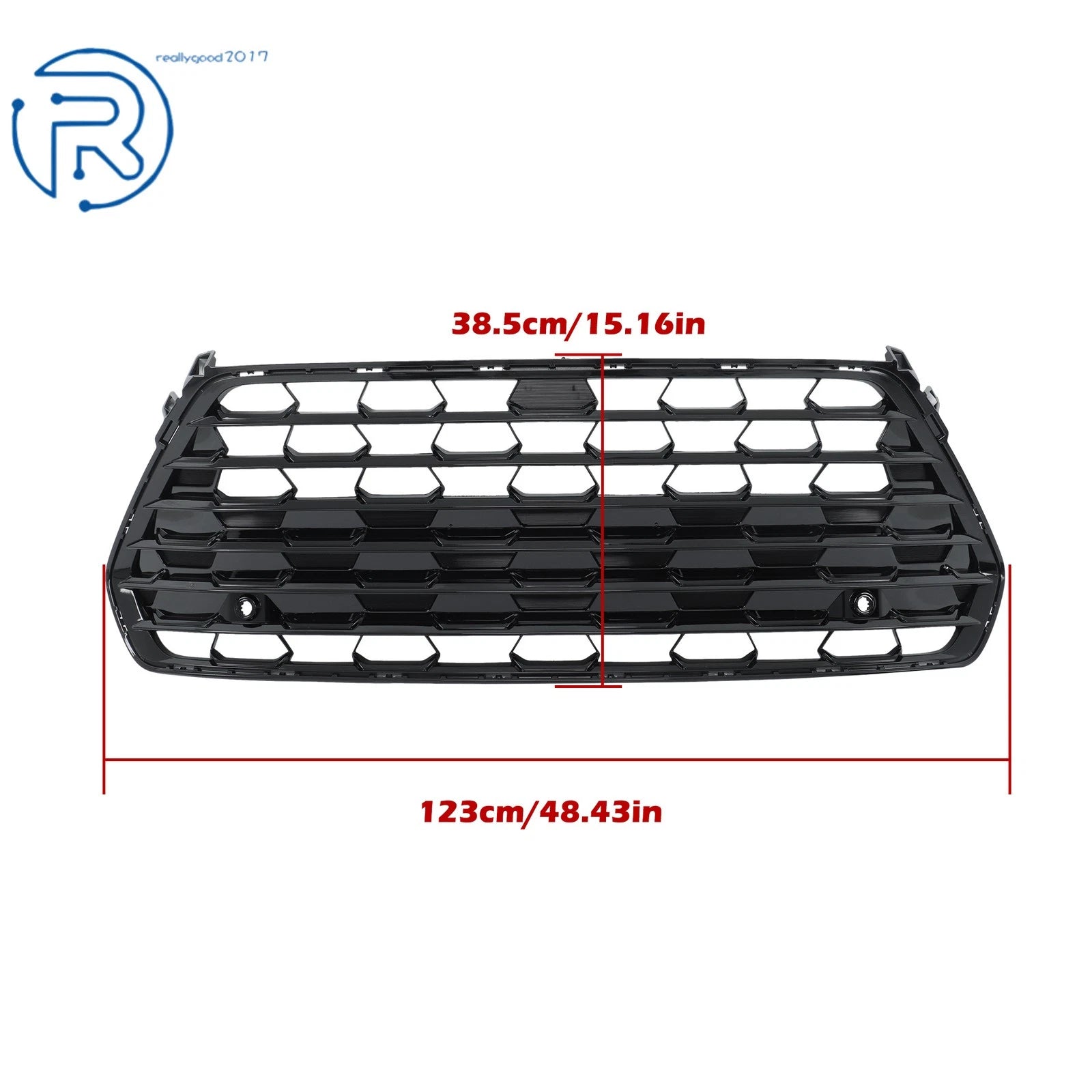 Gloss Black Front Vent Grille for Grand Highlander (2024-2025)