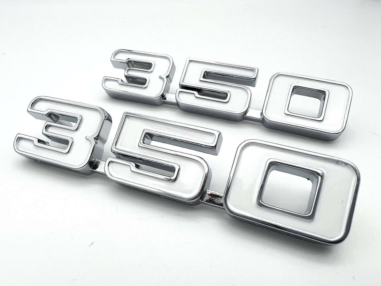 Fender Emblems Chrome White Fill Replacement for 1969 Chevrolet Camaro