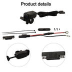 Dual USB Car Charger for Motorcycle with QC 3.0 and PD Compatibility