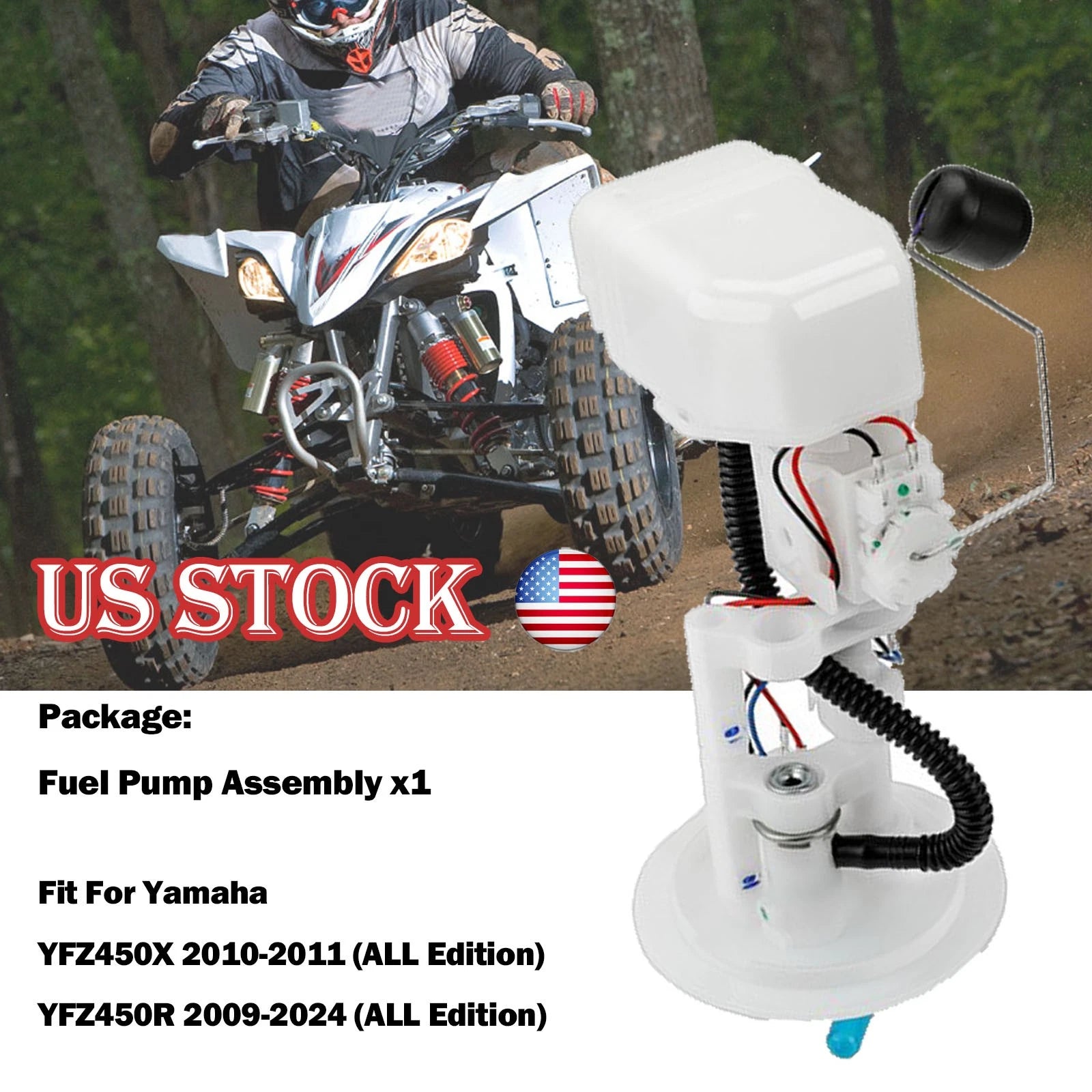 Fuel Pump Assembly for Yamaha YFZ450X/YFZ450R (2009–2024)