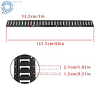 Set of 4 E-Track Tie-Down Rails for E-Track Systems (Powder-Coated Steel)
