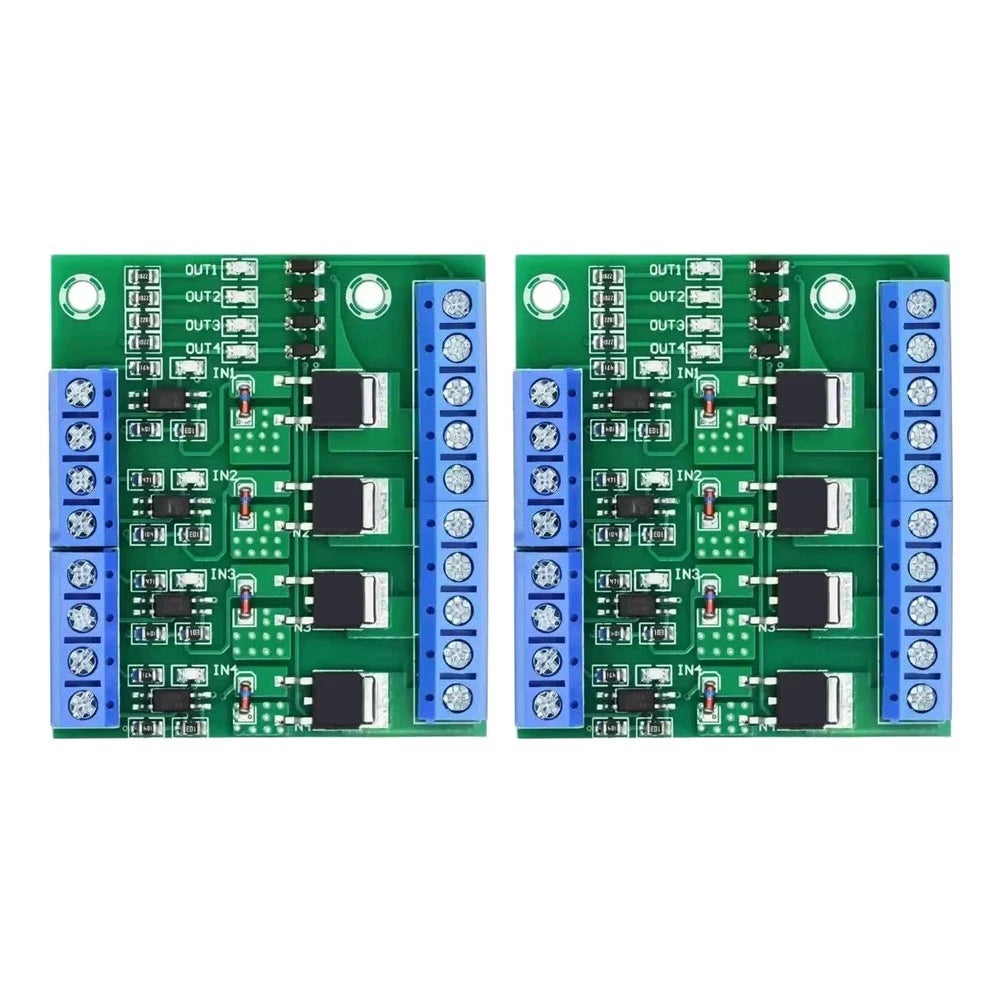 2X DC 4-Channel MOSFET Kit for PWM Circuits Motors LEDs Heaters 10A