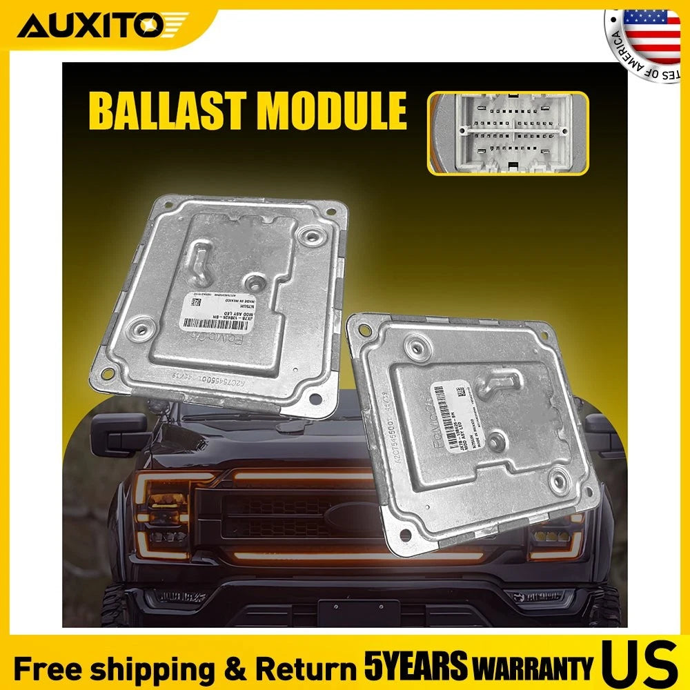 Pair LED Headlight Control Ballast JX7B-13B626-BH for Ford F150 F250 F350 (2021–2023)