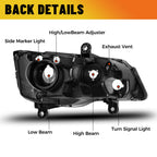 Driver Headlights for Dodge Grand Caravan (2011–2020) & Chrysler Town & Country (2008–2016)
