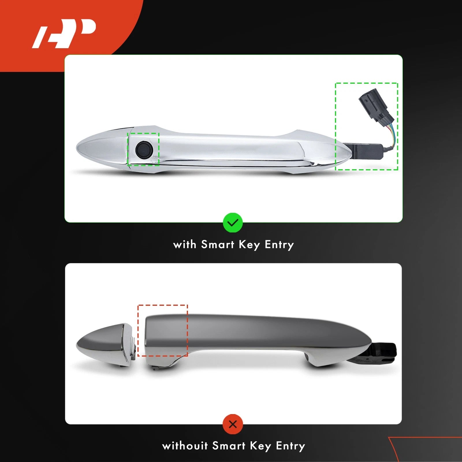 Front Right Exterior Door Handle for Honda Accord (2013–2017) Pilot (2016–2021)